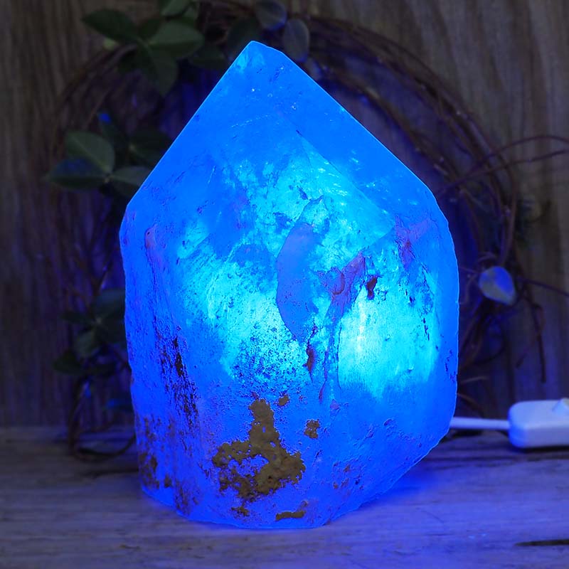5.0kg Large Natural Clear Quartz Point Lamp with LED Bulb DS1275 8 Large Natural Clear Quartz Point Lamp with LED Bulb DS1275 | Himalayan Salt Factory
