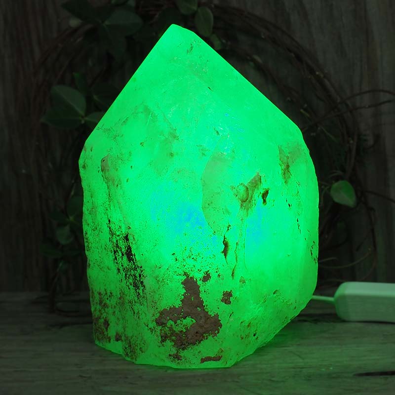 5.0kg Large Natural Clear Quartz Point Lamp with LED Bulb DS1275 6 Large Natural Clear Quartz Point Lamp with LED Bulb DS1275 | Himalayan Salt Factory