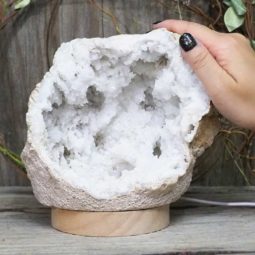 1.959kg Natural Calcite Geode Lamp with Large LED Light Base DS1256 9 1.959kg Natural Calcite Geode Lamp with Large LED Light Base DS1256 | Himalayan Salt Factory