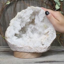 1.752kg Natural Calcite Geode Lamp with Large LED Light Base DS1257 9 1.752kg Natural Calcite Geode Lamp with Large LED Light Base DS1257 | Himalayan Salt Factory