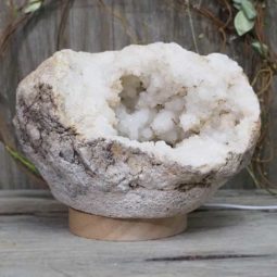 3.76kg Natural Calcite Geode Lamp with Large LED Light Base DS1260 8 3.76kg Natural Calcite Geode Lamp with Large LED Light Base DS1260 | Himalayan Salt Factory