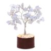 Opalite Mini Gemstone Tree With Timber Base | Himalayan Salt Factory