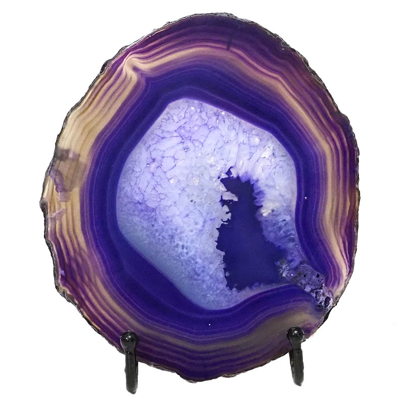 Sliced Brazilian Crystal Agate Lamp N934 3 Sliced Brazilian Crystal Agate Lamp N934 | Himalayan Salt Factory