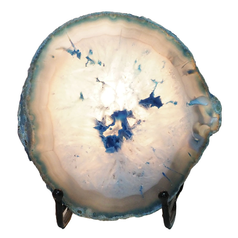Sliced Brazilian Crystal Agate Lamp N940 4 Sliced Brazilian Crystal Agate Lamp N940 | Himalayan Salt Factory