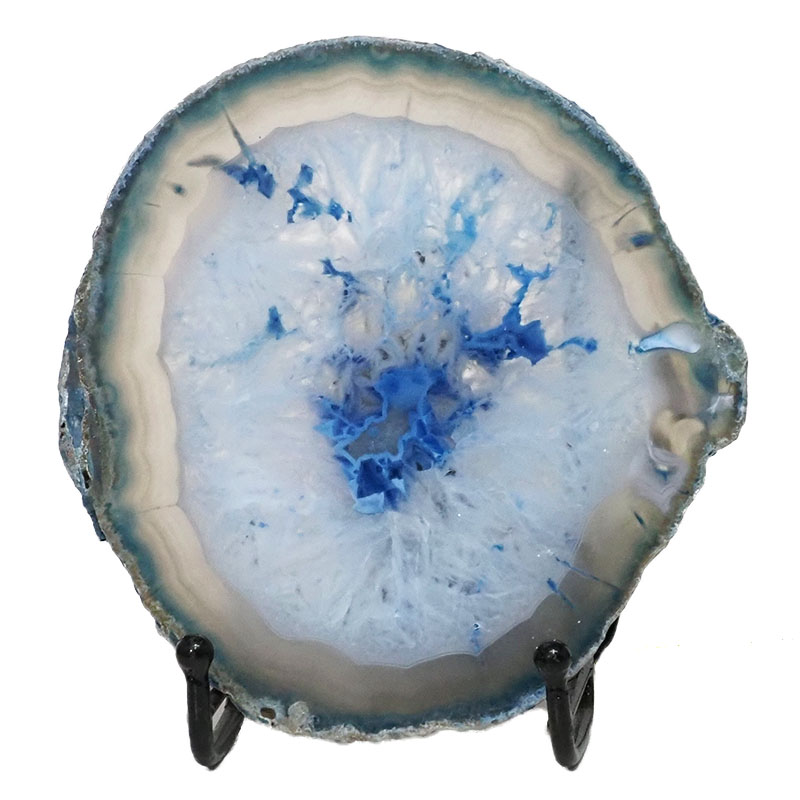 Sliced Brazilian Crystal Agate Lamp N940 3 Sliced Brazilian Crystal Agate Lamp N940 | Himalayan Salt Factory