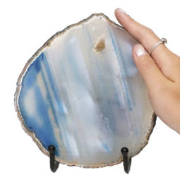 Sliced Brazilian Crystal Agate Lamp N950 | Himalayan Salt Factory