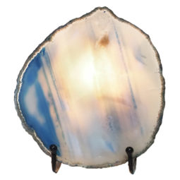 Sliced Brazilian Crystal Agate Lamp N950 | Himalayan Salt Factory