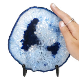 Sliced Brazilian Crystal Agate Lamp N953 9 Sliced Brazilian Crystal Agate Lamp N953 | Himalayan Salt Factory