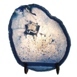 Sliced Brazilian Crystal Agate Lamp N956 | Himalayan Salt Factory