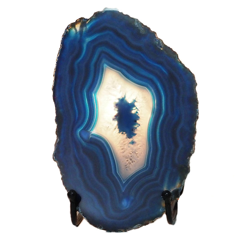 Sliced Brazilian Crystal Agate Lamp N961 4 Sliced Brazilian Crystal Agate Lamp N961 | Himalayan Salt Factory