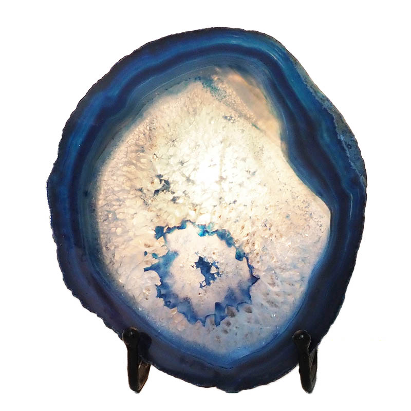 Sliced Brazilian Crystal Agate Lamp N962 4 Sliced Brazilian Crystal Agate Lamp N962 | Himalayan Salt Factory