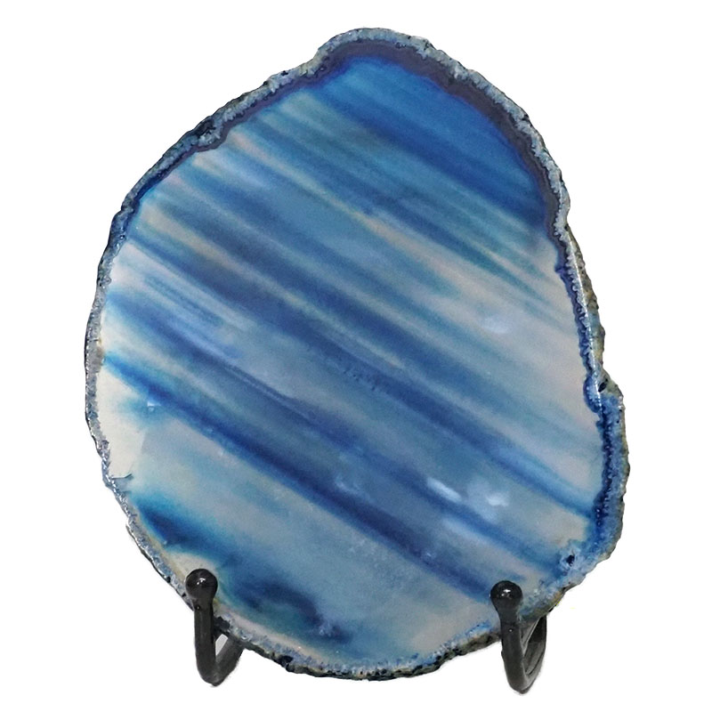 Sliced Brazilian Crystal Agate Lamp N964 3 Sliced Brazilian Crystal Agate Lamp N964 | Himalayan Salt Factory