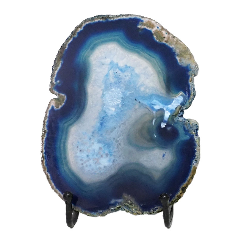 Sliced Brazilian Crystal Agate Lamp N969 3 Sliced Brazilian Crystal Agate Lamp N969 | Himalayan Salt Factory