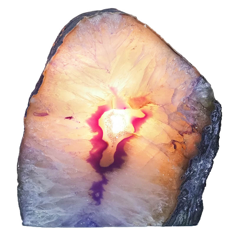 3.28kg Agate Crystal Lamp N1000 4 Agate Crystal Lamp N1000 | Himalayan Salt Factory