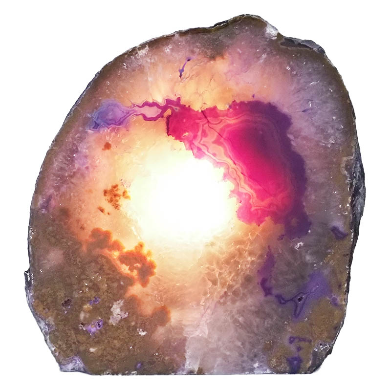 3.04kg Agate Crystal Lamp N990 4 Agate Crystal Lamp N990 | Himalayan Salt Factory