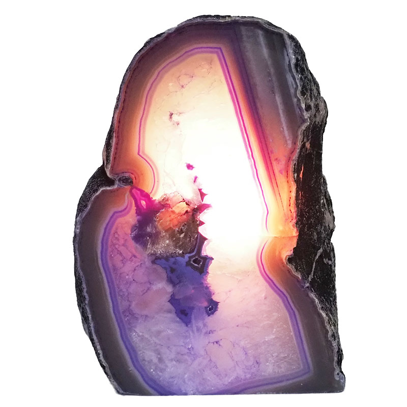 2.73kg Agate Crystal Lamp N992 4 Agate Crystal Lamp N992 | Himalayan Salt Factory