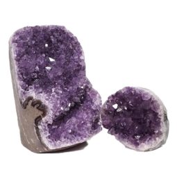 Amethyst Polished Crystal Geode Specimen DN614 | Himalayan Salt Factory