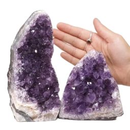 1.97kg Amethyst Polished Crystal Geode Specimen Set 2 Pieces DN616 5 1.97kg Amethyst Polished Crystal Geode Specimen DN616 | Himalayan Salt Factory