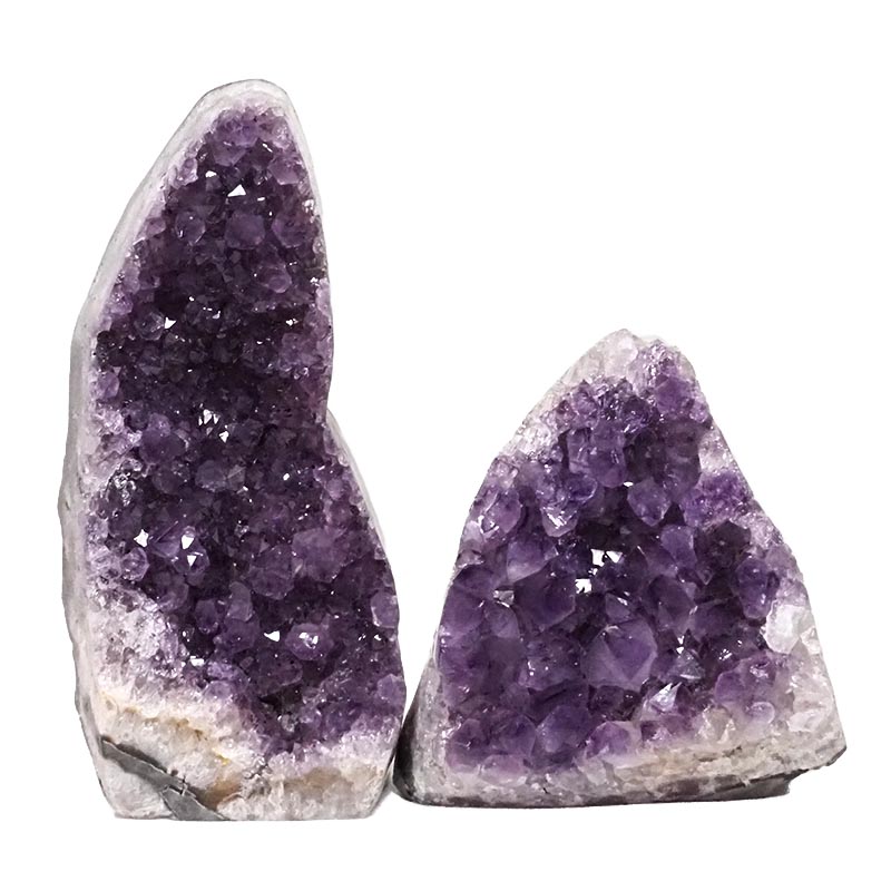 1.97kg Amethyst Polished Crystal Geode Specimen Set 2 Pieces DN616 3 1.97kg Amethyst Polished Crystal Geode Specimen DN616 | Himalayan Salt Factory