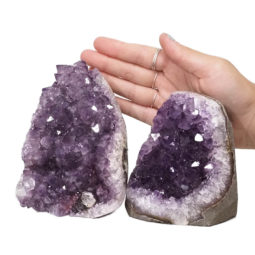 2.31kg Amethyst Polished Crystal Geode Specimen Set 2 Pieces DN622 5 2.31kg Amethyst Polished Crystal Geode Specimen DN622 | Himalayan Salt Factory