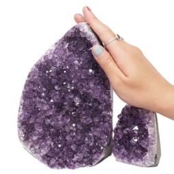2.76kg Amethyst Polished Crystal Geode Specimen Set 2 Pieces DN626 5 2.76kg Amethyst Polished Crystal Geode Specimen DN626 | Himalayan Salt Factory