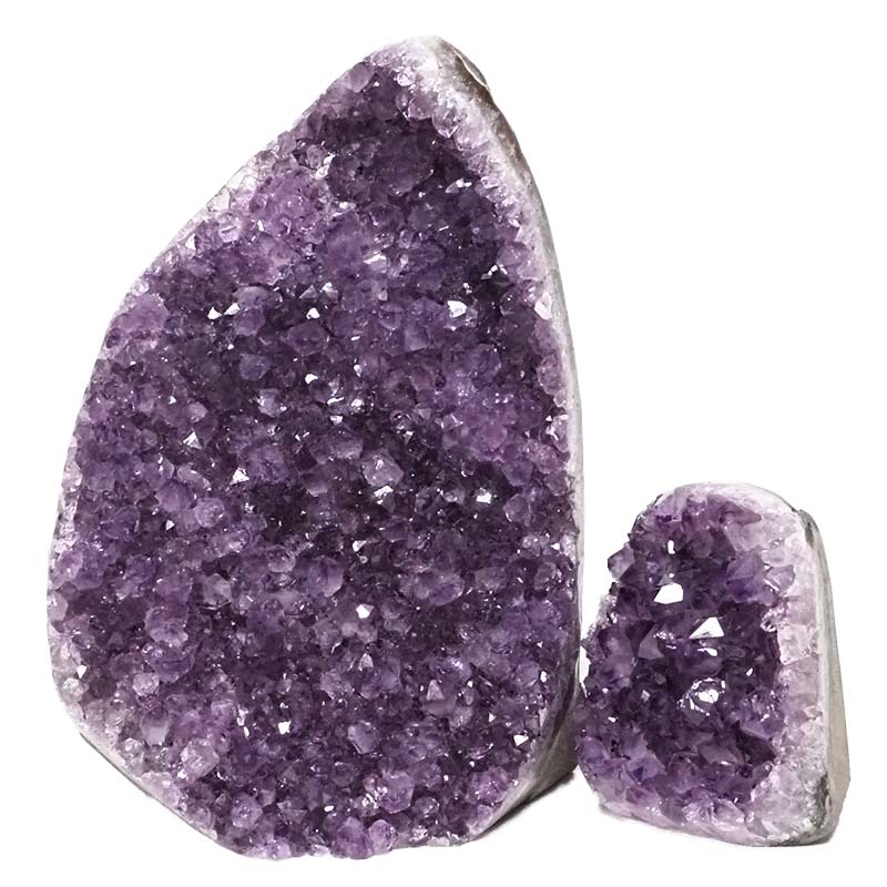 2.76kg Amethyst Polished Crystal Geode Specimen Set 2 Pieces DN626 3 2.76kg Amethyst Polished Crystal Geode Specimen DN626 | Himalayan Salt Factory