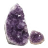 2.73kg Amethyst Polished Crystal Geode Specimen Set 2 Pieces DN652 1 Amethyst Polished Crystal Geode Specimen Set 2 Pieces DN652 | Himalayan Salt Factory