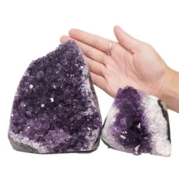 2.79kg Amethyst Polished Crystal Geode Specimen Set 2 Pieces DN663 5 Amethyst Polished Crystal Geode Specimen Set 2 Pieces DN663 | Himalayan Salt Factory