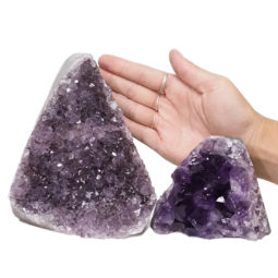 2.38kg Amethyst Polished Crystal Geode Specimen Set 2 Pieces DN664 5 Amethyst Polished Crystal Geode Specimen Set 2 Pieces DN664 | Himalayan Salt Factory