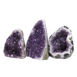 2.05kg Amethyst Polished Crystal Geode Specimen DN634 | Himalayan Salt Factory