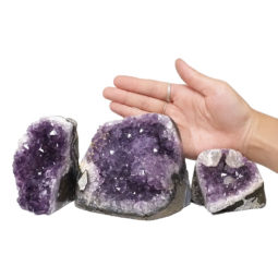 1.96kg Amethyst Polished Crystal Geode Specimen Set 3 Pieces DN636 5 1.96kg Amethyst Polished Crystal Geode Specimen DN636 | Himalayan Salt Factory