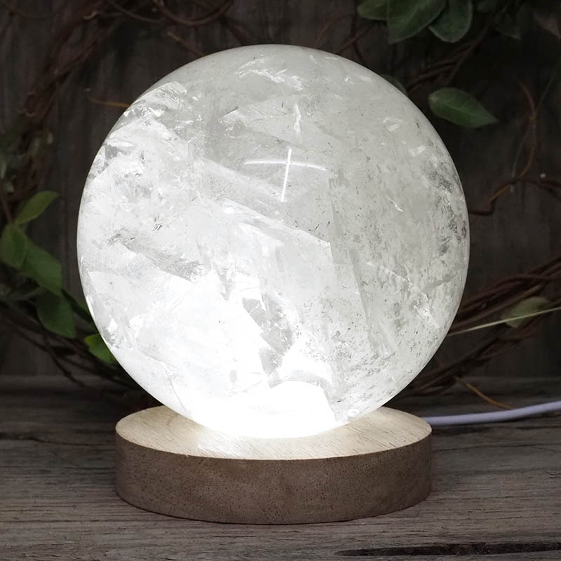 2.61kg Clear Quartz Polished Sphere with LED Light Large Display Base DS1305 4 2.61kg Clear Quartz Polished Sphere with LED Light Large Display Base DS1305