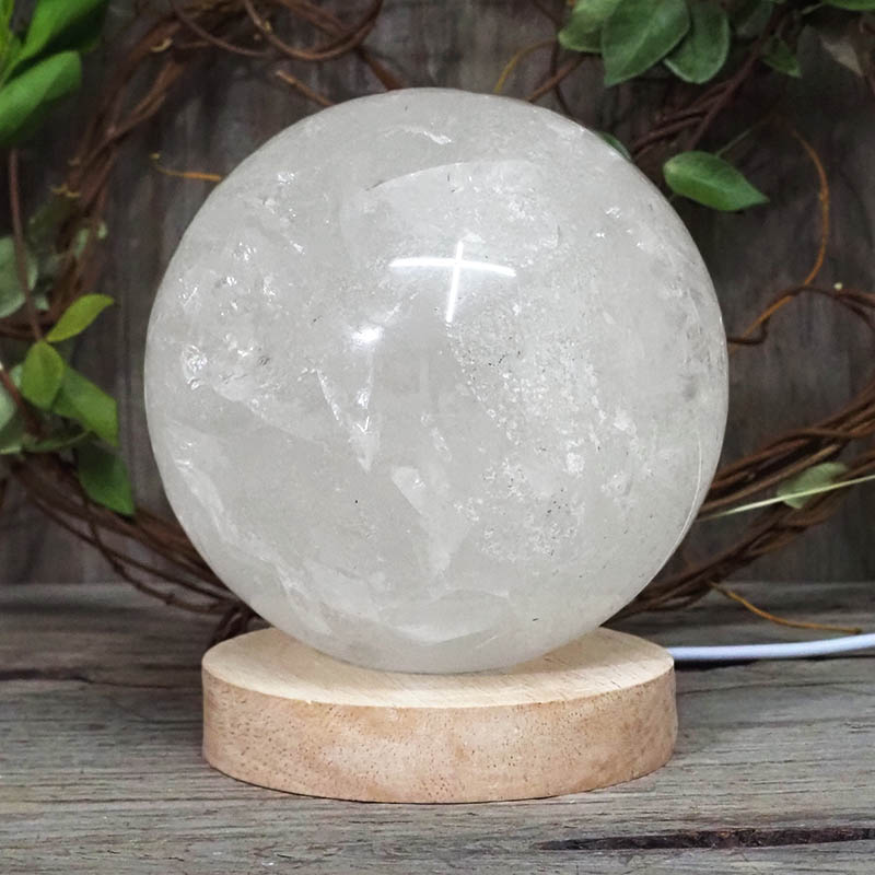 2.61kg Clear Quartz Polished Sphere with LED Light Large Display Base DS1305 3 2.61kg Clear Quartz Polished Sphere with LED Light Large Display Base DS1305
