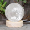 0.66kg Clear Quartz Polished Sphere with LED Light Small Display Base DS1309 1 0.66kg Clear Quartz Polished Sphere with LED Light Small Display Base DS1309