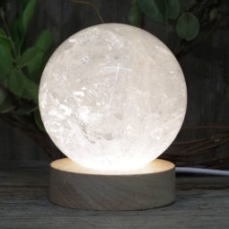 0.76kg Clear Quartz Polished Sphere with LED Light Small Display Base DS1310 16 0.76kg Clear Quartz Polished Sphere with LED Light Small Display Base DS1310