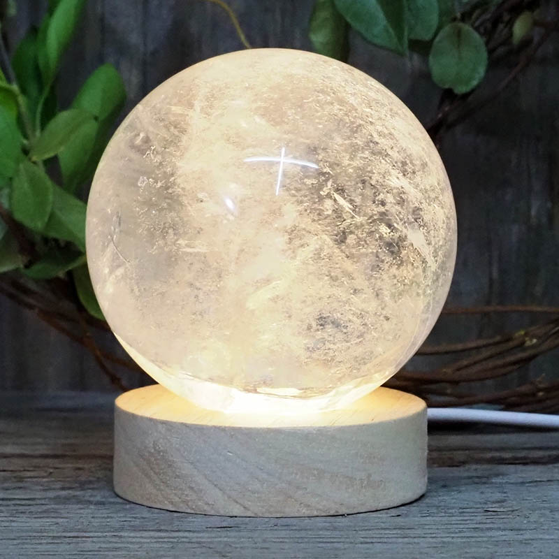 0.77kg Clear Quartz Polished Sphere with LED Light Small Display Base DS1311 5 0.77kg Clear Quartz Polished Sphere with LED Light Small Display Base DS1311