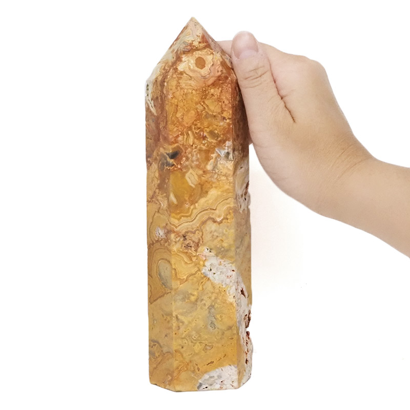 0.92kg Crazy Lace Agate Terminated Point DS1288 4 0.92kg Crazy Lace Agate Terminated Point DS1288 | Himalayan Salt Factory