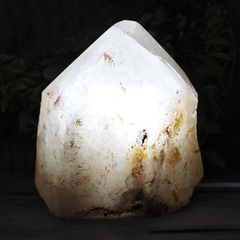 4.75 kg Large Natural Clear Quartz Point Lamp with LED Bulb DS1340 4 Large Natural Clear Quartz Point Lamp with LED Bulb DS1340 | Himalayan Salt Factory
