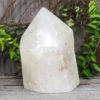 Large Natural Clear Quartz Point Lamp with LED Bulb DS1344 | Himalayan Salt Factory