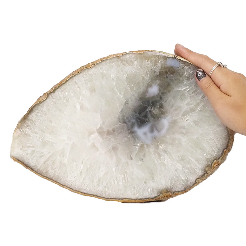 2.37kg Natural Agate Polished Slab Plate DN593 4 Natural Agate Polished Slab Plate DN593