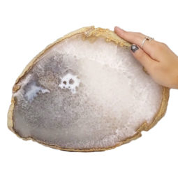 Natural Agate Polished Slab Plate DN594