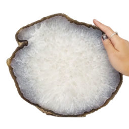 2.61kg Natural Agate Polished Slab Plate DN595 5 Natural Agate Polished Slab Plate DN595