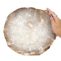 Natural Agate Polished Slab Plate DN596