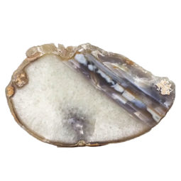 Natural Agate Polished Slab Plate DN597