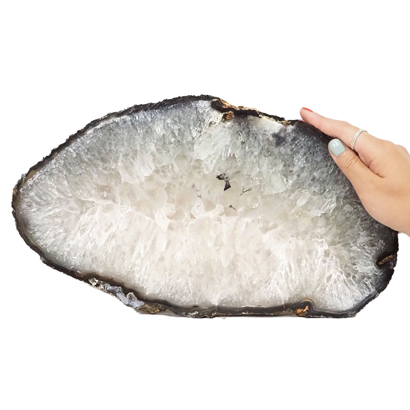 2.84kg Natural Agate Polished Slab Plate DN602 4 Natural Agate Polished Slab Plate DN602