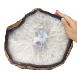 Natural Agate Polished Slab Plate DN603