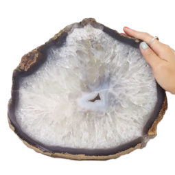 Natural Agate Polished Slab Plate DN604