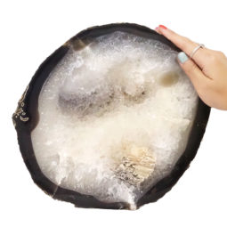 Natural Agate Polished Slab Plate DN605