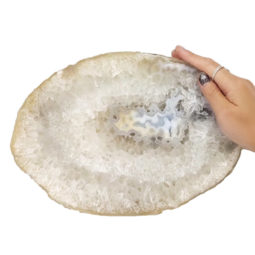 2.13kg Natural Agate Polished Slab Plate N1027 5 Natural Agate Polished Slab Plate N1027 | Himalayan Salt Factory