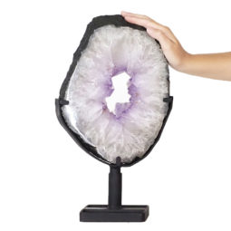 5.55kg Natural Brazil Amethyst Geode Slice DS1369 | Himalayan Salt Factory